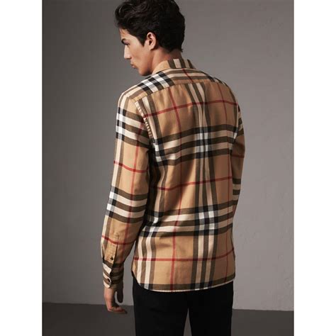 burberry men dress shirt|burberry flannel shirt men's.